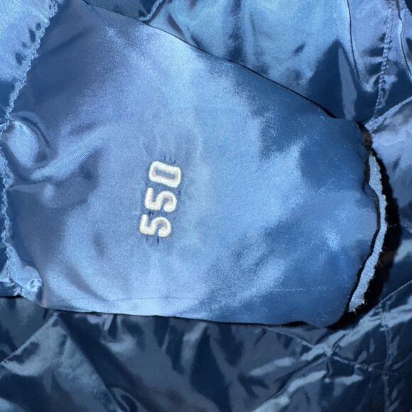 North Face Puffer Jacket Women Medium Blue 550 Down Fill Packable Lightweight - Picture 9 of 14